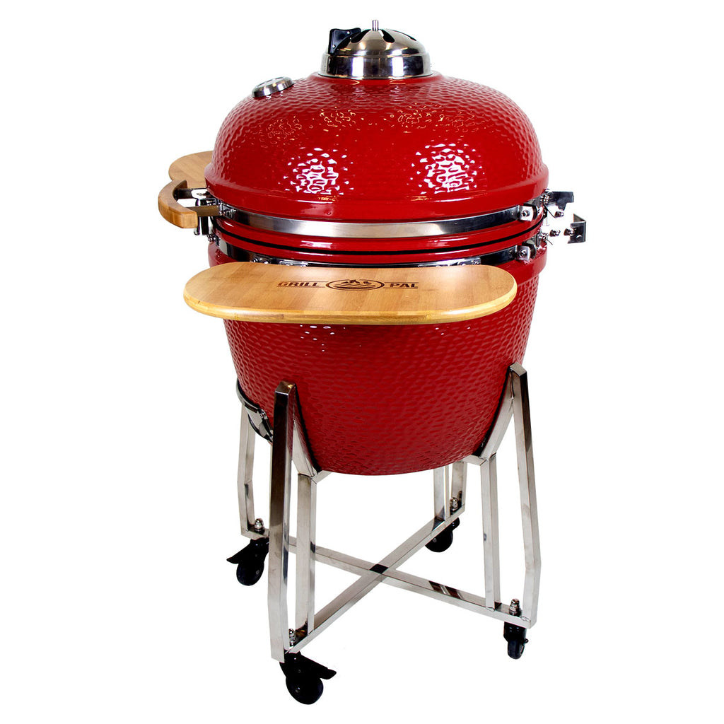grill-pal-asador-21-ceramico-rojo-lateral